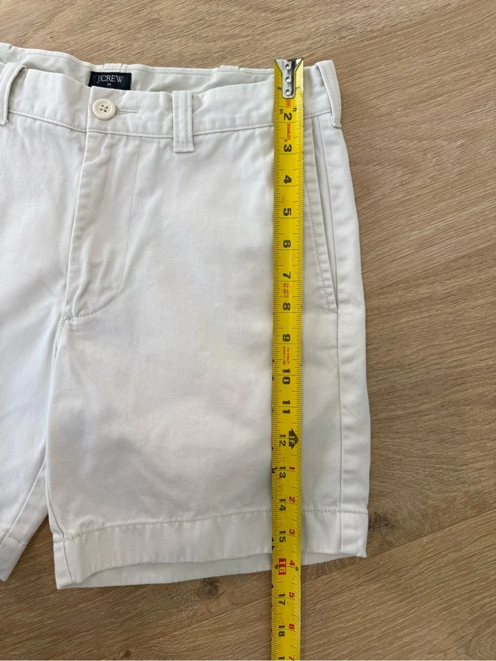 J.Crew Reade Men’s Khaki Chino Shorts Size 29W Beige Cotton Flat Front